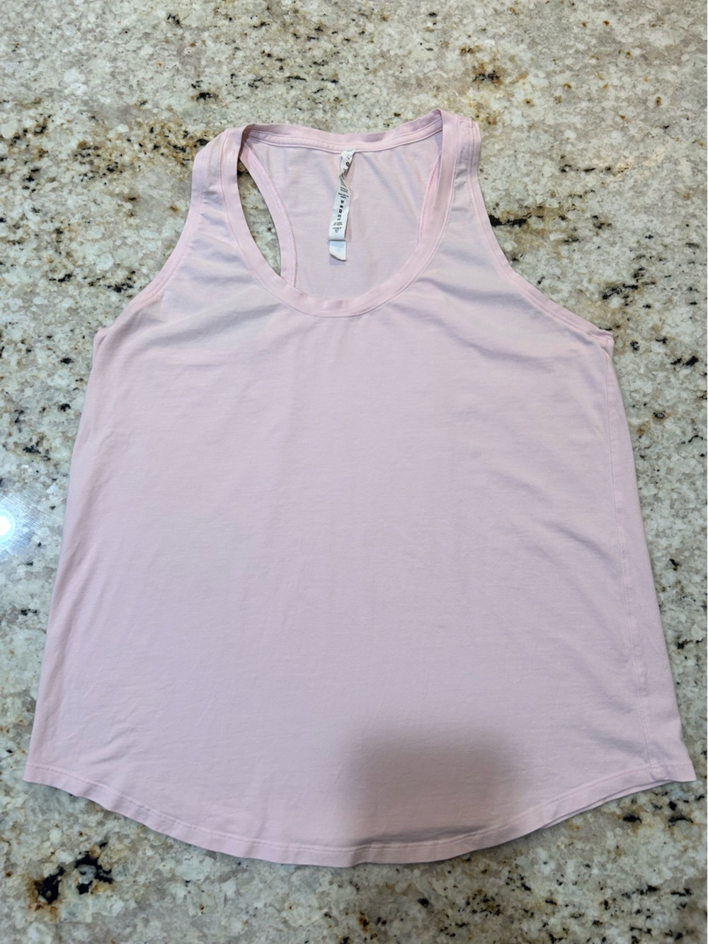 Lululemon Love Pale Pink Racerback Tank Top made from Pima Cotton